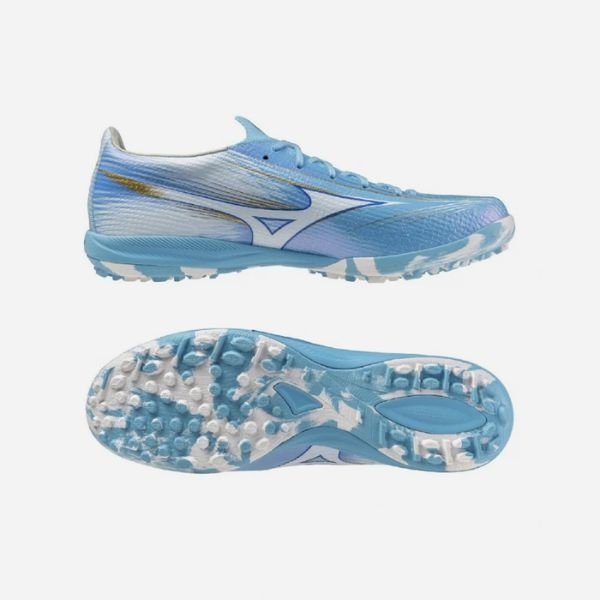 Giày bóng đá sân cỏ nhân tạo Mizuno Alpha III Elite TF Unity Sky P1GD266225