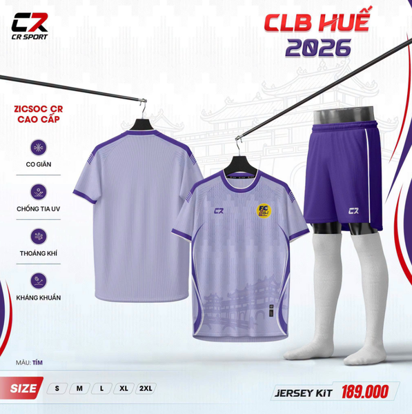 Bộ CLB HUẾ 26/27 - Tím
