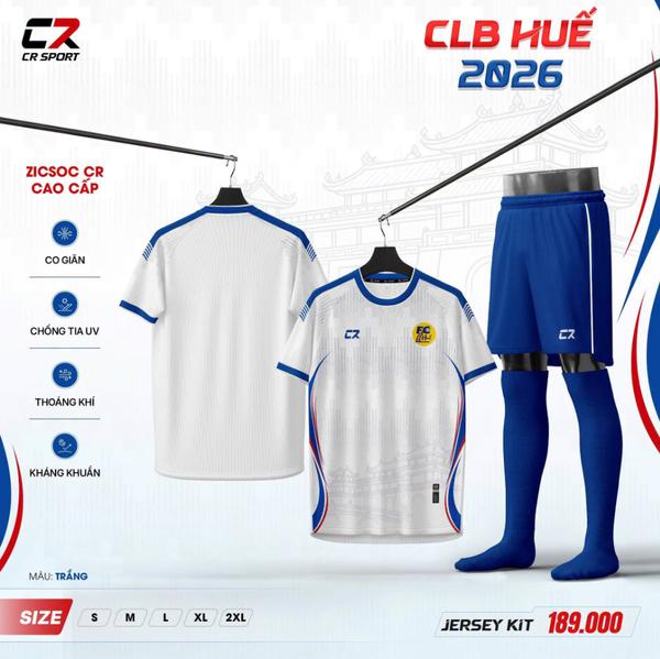 Bộ CLB HUẾ 26/27 - Trắng
