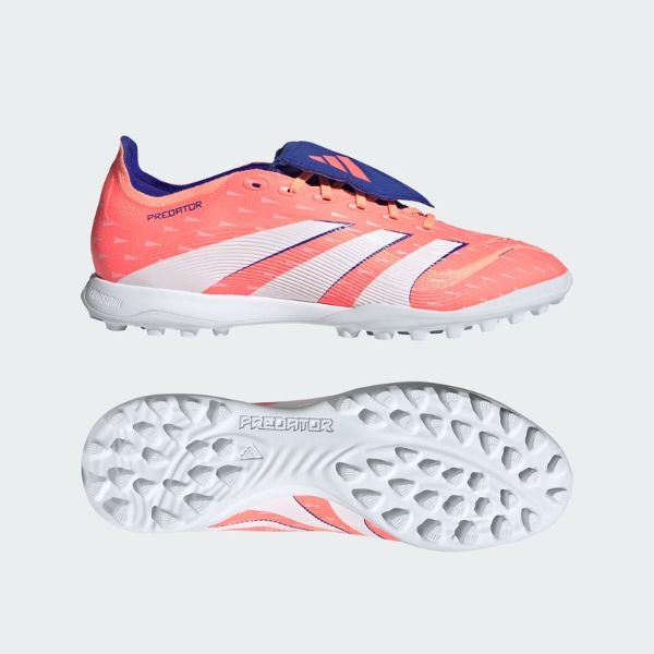 Giày bóng đá Adidas Predator 25 League FT TF JQ1074 -Màu  Cam, Lưỡi gà Lật
