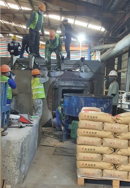 QUY TRÌNH THI CÔNG BÊ TÔNG CHỊU LỬA