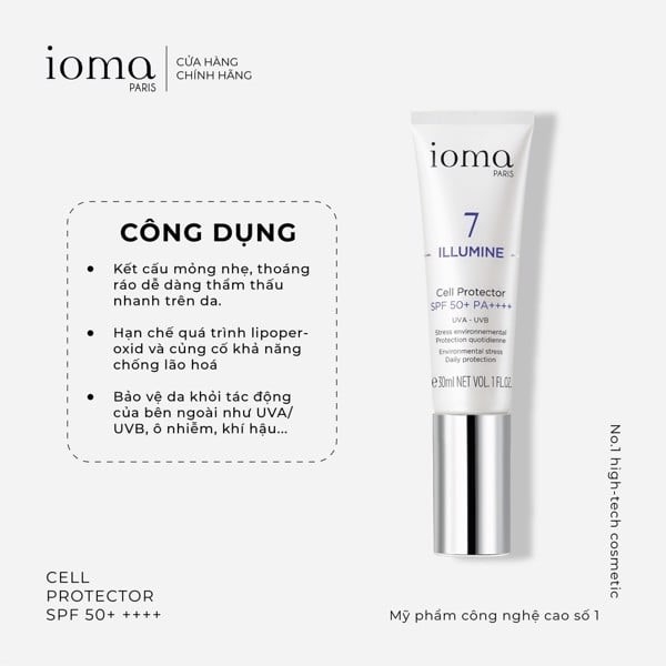 kem-chong-nang-tai-tao-te-bao-ioma-paris-cell-protector-spf-50-pa-30ml