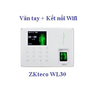 Máy chấm công vân tay kết nối wifi Zkteco WL30