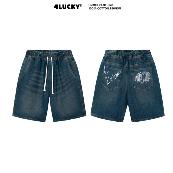 QUẦN JEAN 4LUKCKY THÊU TÚI - 6207