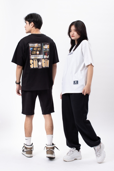 Áo thun nam in SÀI GÒN CÀ PHÊ SỮA 4LUCKY - 6005