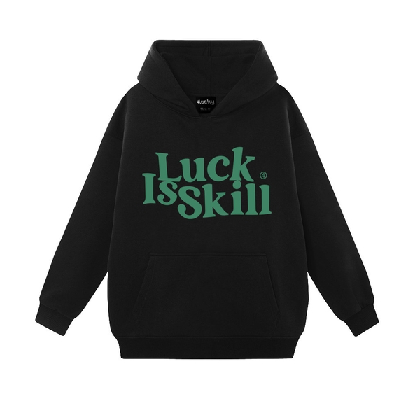 Áo Hoodie dài tay có nón in chữ 4LUCKY - 6110