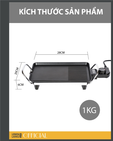 LBEE6758-EC Bếp nướng điện không khói mini LEBENLANG 700W