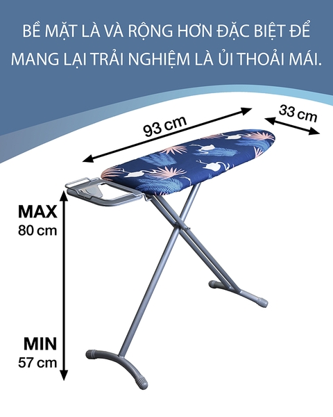 LBB363-Bàn để ủi quần áo LEBENLANG không ổ cắm