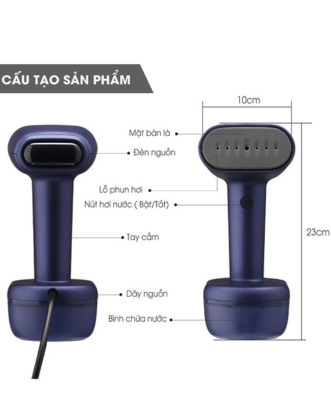 LBL3087 - Bàn là hơi nước cầm tay LBL3087 1800W 260ml