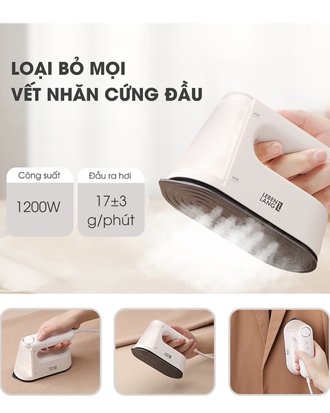 LBL5287 - Bàn là hơi nước cầm tay du lịch LEBENLANG 1200W 100ml