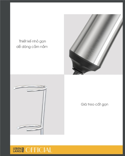 LBL4583 - Máy tạo bọt cầm tay đa năng LEBENLANG 10W sạc pin