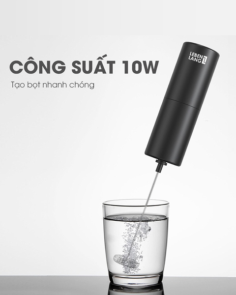 LBL4586 - Máy tạo bọt, đánh trứng cầm tay Lebenlan sử dụng pin 10W
