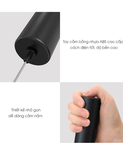 LBL4586 - Máy tạo bọt, đánh trứng cầm tay Lebenlan sử dụng pin 10W
