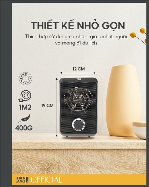 LBL0276-Máy sưởi mini để bàn Lebenlang 600W