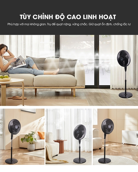 LBL1862 - Quạt điện Lebenlang 03 chế độ, chiều cao 130cm 45W