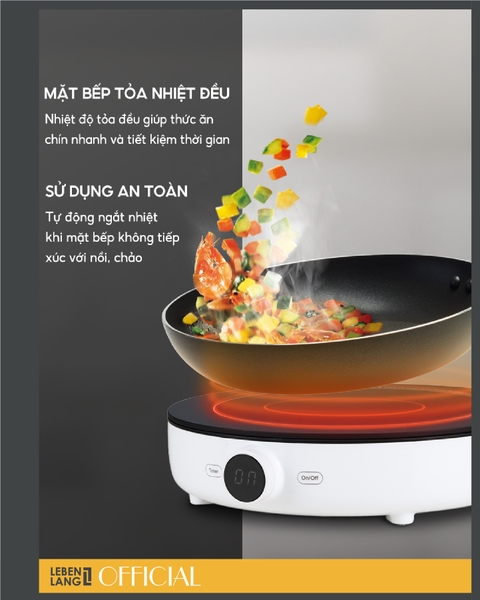 LBL5507 - Bếp từ đơn mặt kính điều khiển cơ LEBENLANG 2000W