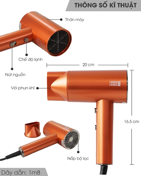 LBL3088 - Máy sấy tóc LEBENLANG 2000W