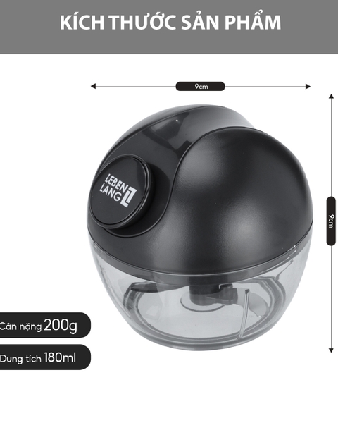 LBL3999 - Dụng cụ nhà bếp, máy xay cầm tay Lebenlang 180ml