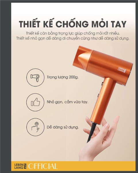 LBL3088 - Máy sấy tóc LEBENLANG 2000W