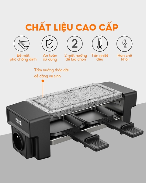 LBL1933 - Bếp nướng điện mặt đá LEBENLANG không khói 450W