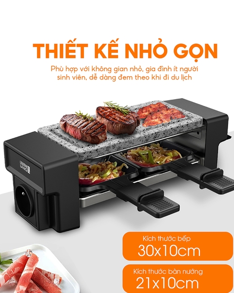 LBL1933 - Bếp nướng điện mặt đá LEBENLANG không khói 450W