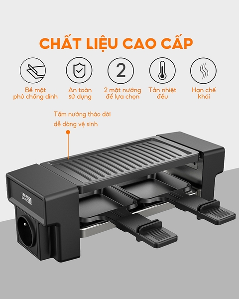 LBL1932 - Bếp nướng điện chống dính LEBENLANG không khói 450W