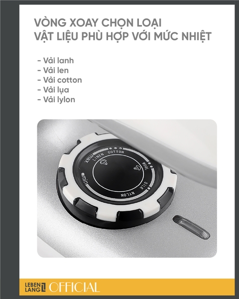 LBL66673 - Bàn là hơi nước du lịch LEBENLANG 1000W 90ml
