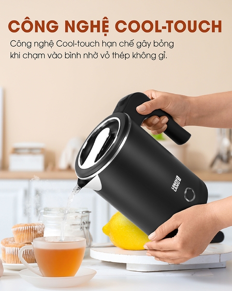 LBL2319 - Ấm siêu tốc inox nhỏ gọn Lebenlang LBL2319  dung tích 500ml