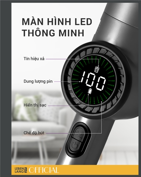 LBL2305 - Máy hút bụi cầm tay LEBENLANG 135W dung tích 200ml