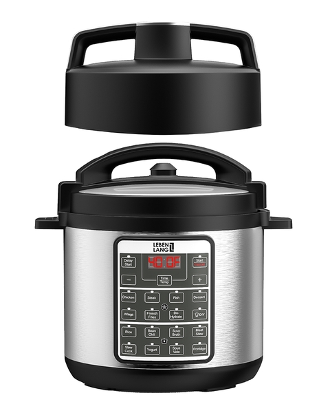 LBEE7308 - Nồi áp suất điện tử đa năng, kết hợp chiên không dầu LEBENLANG 1000W 6000ml