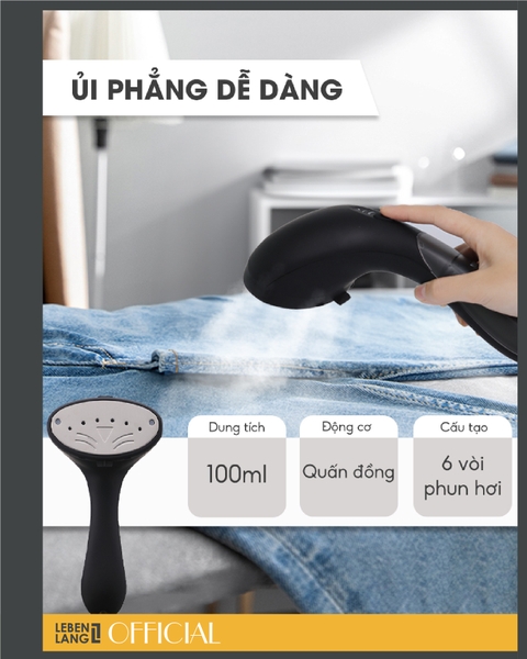LBL5282 - Bàn là hơi nước cầm tay LEBENLANG 1500W 110ml