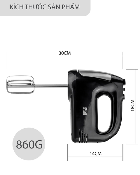 LBL8901 - Máy đánh trứng đa năng LEBENLANG 6 tốc độ 300W