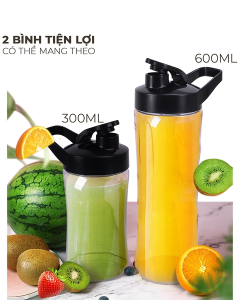 LBSP8648 - Máy xay sinh tố tiện lợi LEBENLANG 350W dung tích 600ml, 300ml