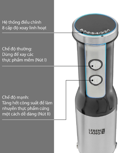 LBL4589 - Máy xay cầm tay đa năng LEBENLANG 1000W