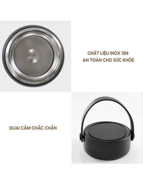LBL3038 - Hộp giữ nhiệt inox kèm thìa Lebenlang 700ml