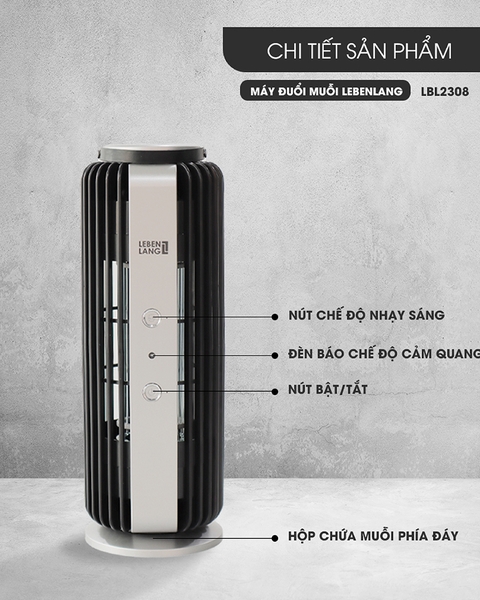 LBL2308 - Đèn bắt muỗi, máy bắt muỗi tự động Lebenlang