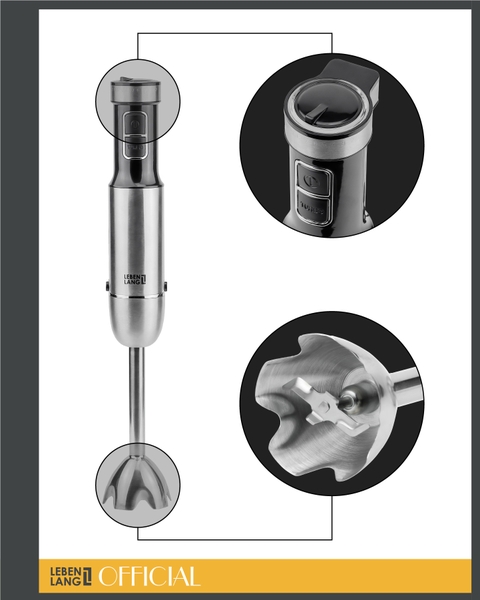 LBL3638 - Máy xay sinh tố cầm tay đa năng Lebenlang 12 chế độ 1000W