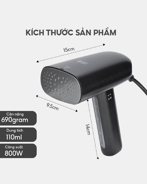 LBL5266 - Bàn là hơi nước cầm tay Lebenlang 800W 110ml