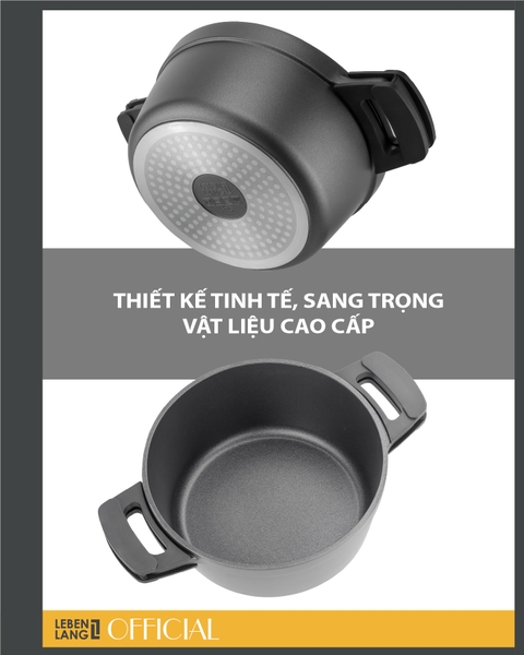 LBL2525- Nồi nhôm đúc tráng men đa năng Lebenlang 3000ml