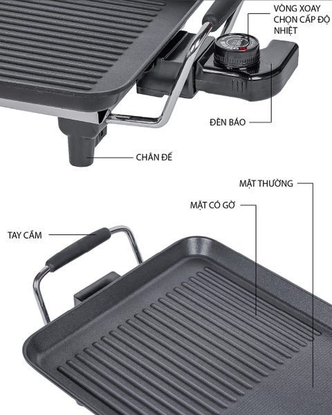 LBEE1122-EC - Bếp nướng điện không khói LEBENLANG 1500W