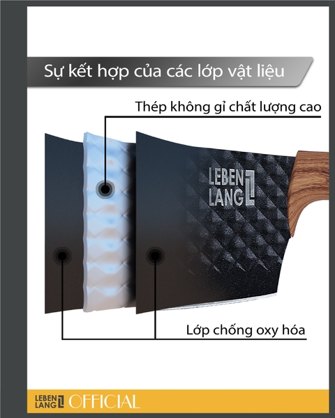 LBK2395-Bộ dụng cụ nhà bếp, dao kéo Lebenlang 5 món
