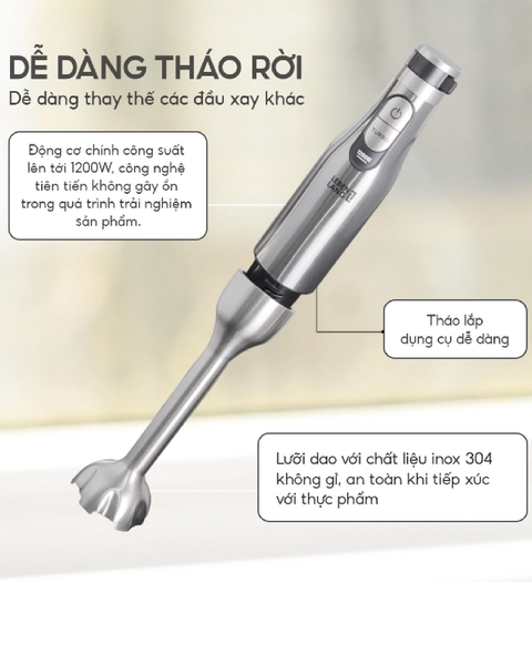 LBL4783 - Máy xay cầm tay đa năng Lebenlang 1200W
