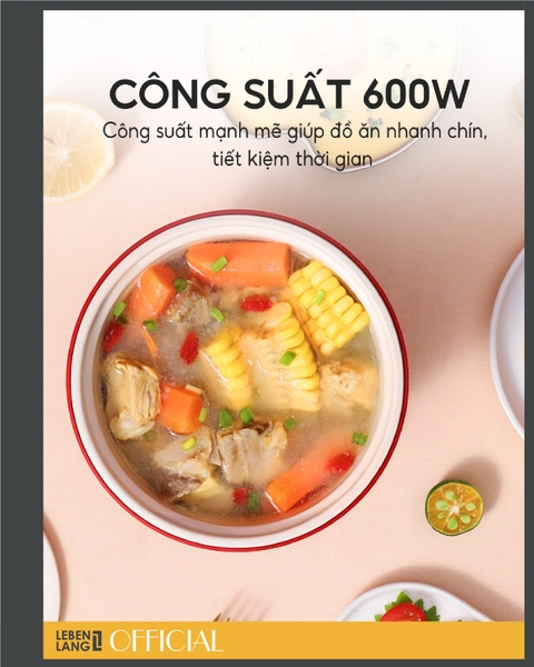 LBL0505 - Nồi điện đa năng chống dính Lebelang 1100ml 600W