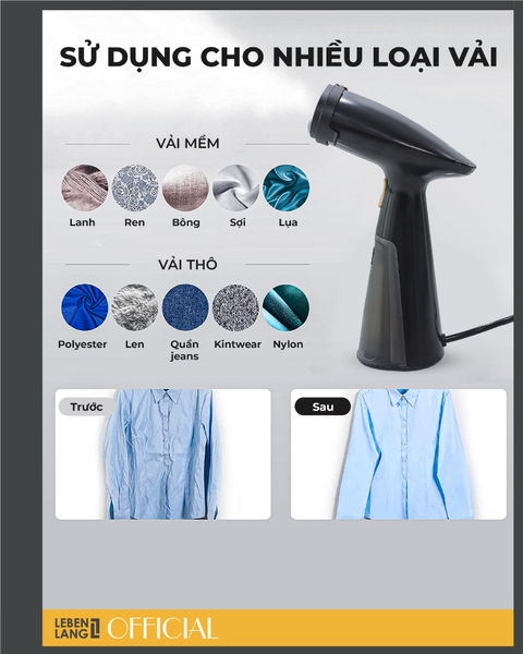 LBL0529 - Bàn là hơi nước cầm tay LEBENLANG 1000W 120ml