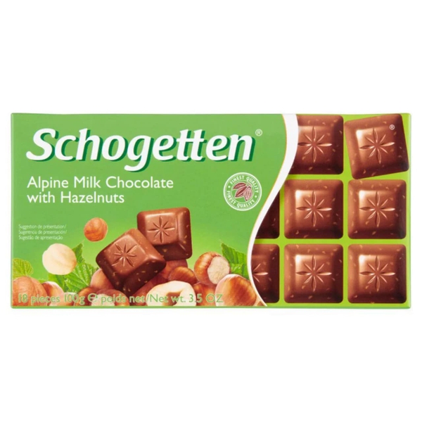 Socola Schogetten Edel -Alpenvollmilch -Haselnuss 100g ( hạt dẻ)