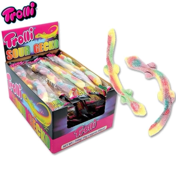 Kẹo dẻo TROLLI Sour Gecko ( set 10 con)