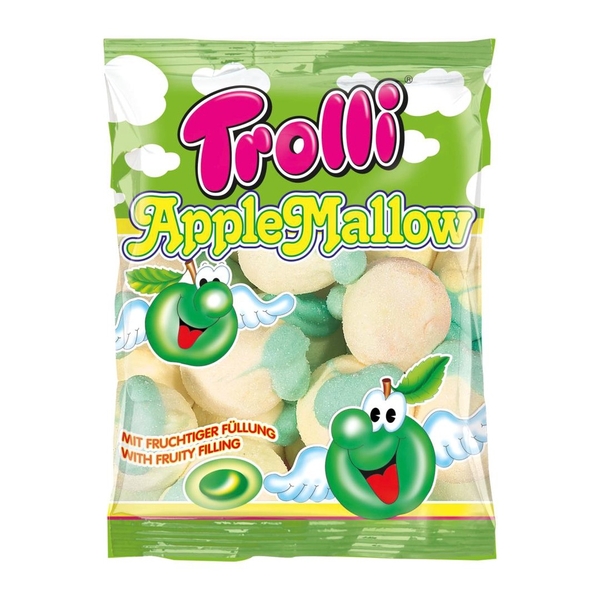 KẸO DẺO BÔNG GÒN MALLOW TROLLI ĐỨC 150g ( táo)