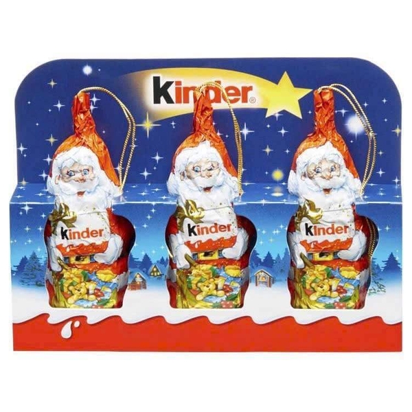 Socola Kinder (set 3 ông già Noel) 45g