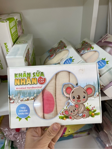 khăn sữa nhăn