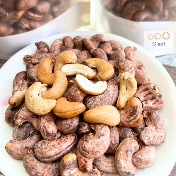 Hạt Điều Rang Muối Chất Lượng Loại 1, Giòn Thơm Không Hôi Dầu OLEAF